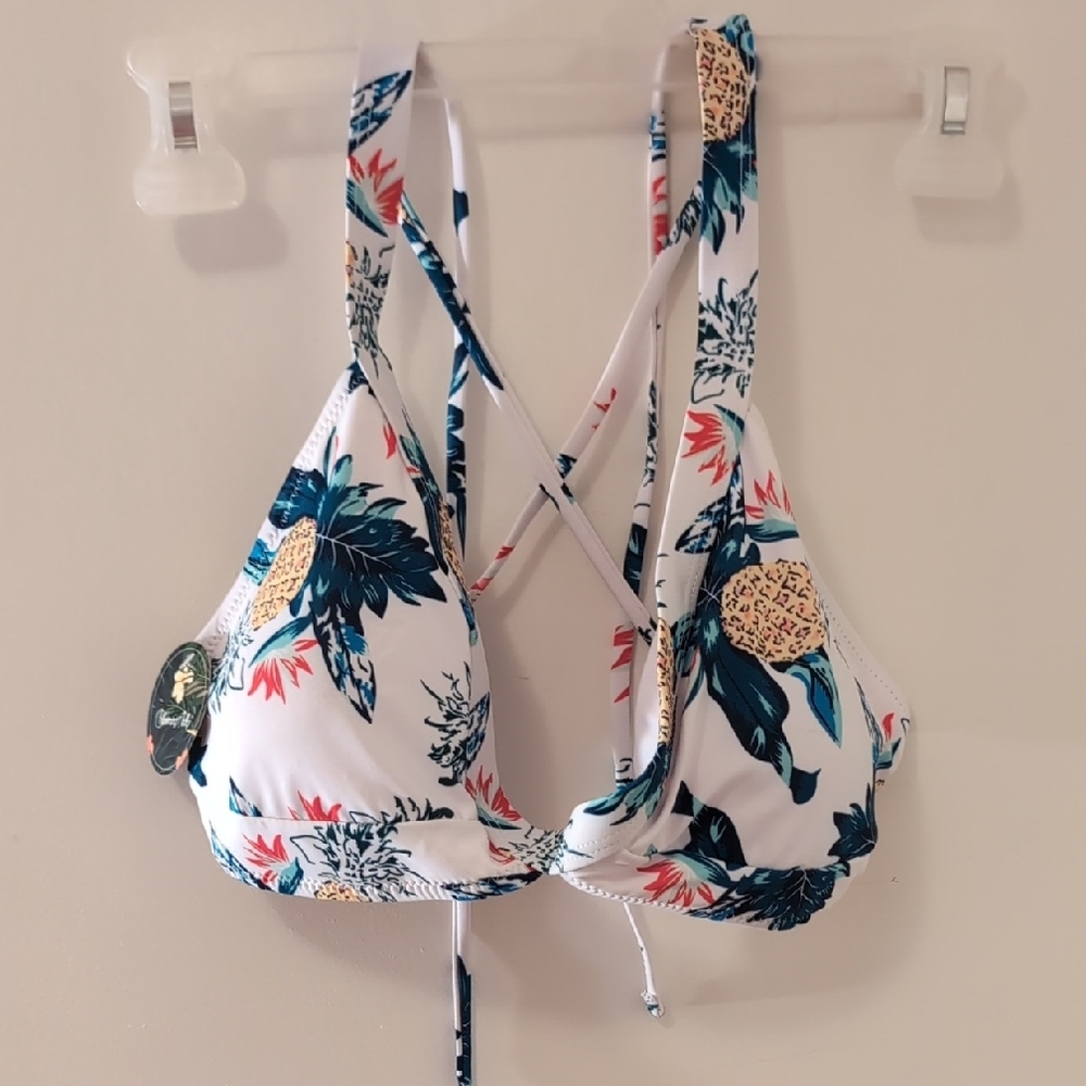 Floral Print Bikini Top